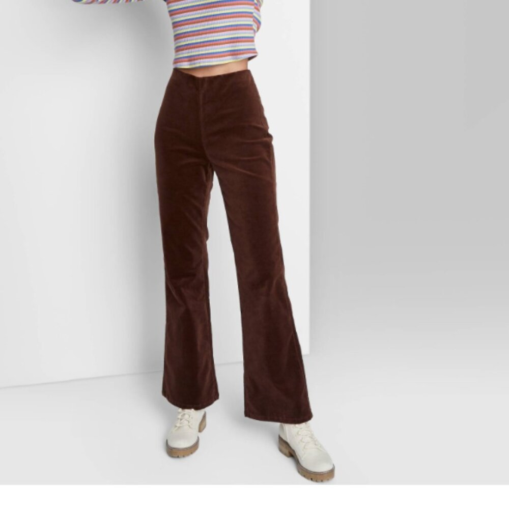 ⭐️ Corduroy Wide Leg Hipster Hippie Art Chic Glam Country Rock Flare Artsy Pants